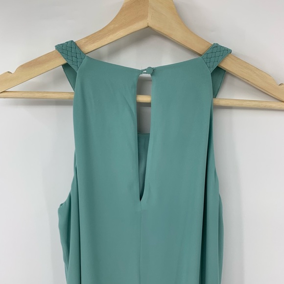 WHBM Halter Asymmetric Soft Dress Blue - Picture 6 of 6